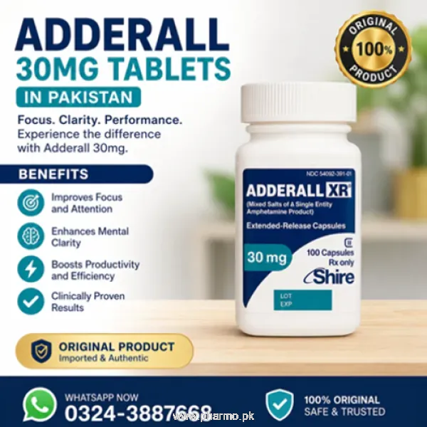 Adderall 30Mg Tablets in Pakistan