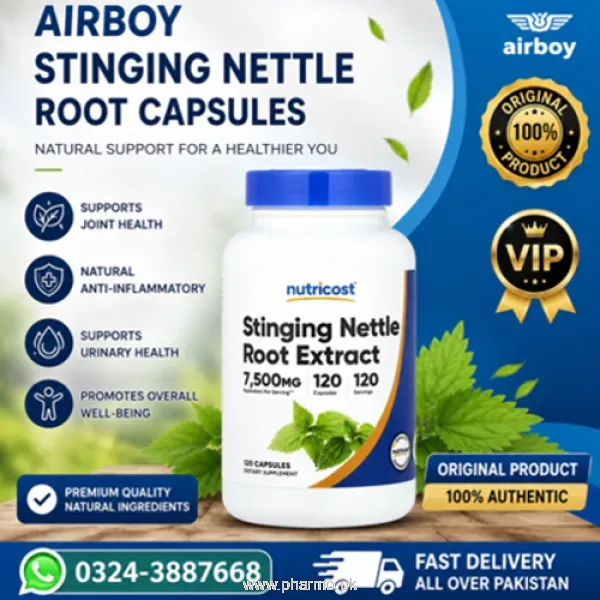 Airboy Stinging Nettle Root Capsules Price in Pakistan