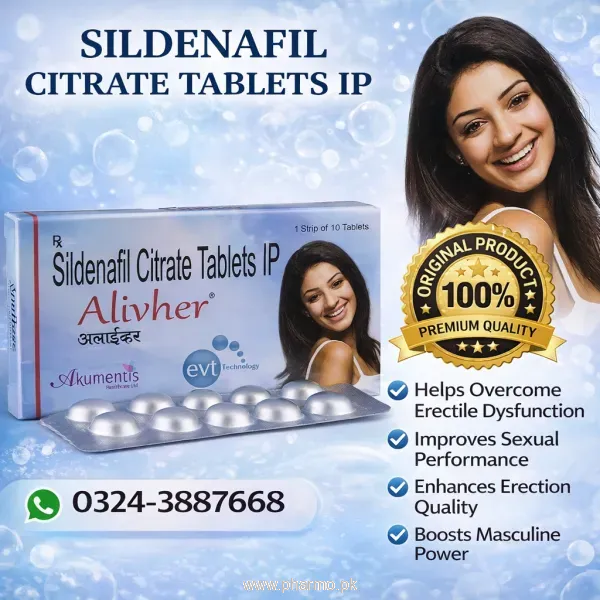 Alivher 25mg Tablets Price in Pakistan