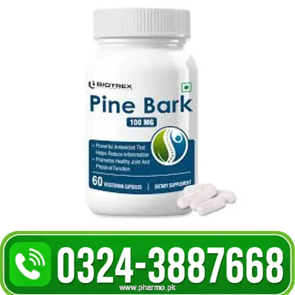 Biotrex Pine Bark 100mg Capsules Price in Pakistan