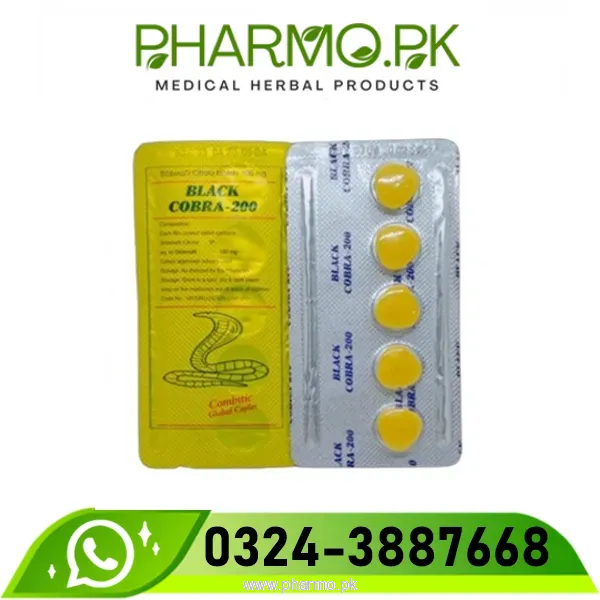 Black Cobra 200mg Tablets Price in Pakistan