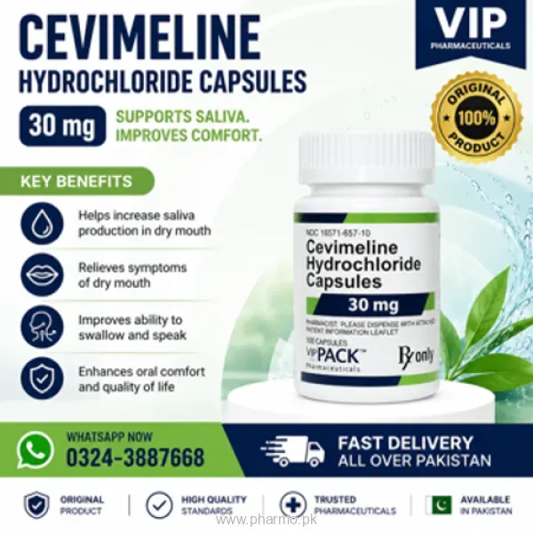 Cevimeline Hydrochloride Capsules Price in Pakistan