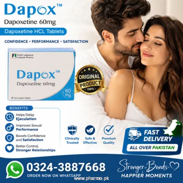 Dapox 60mg Dapoxetine HCL Tablets 