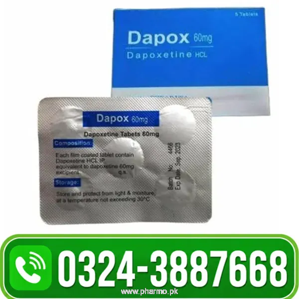 Dapox 60Mg Dapoxetine Tablets Price in Pakistan