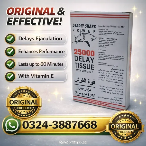 Deadly Shark 25000 Delay Tissue Price in Pakistan