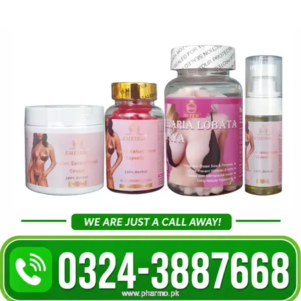 Emeibio Breast Enlargement Capsules Oil and Cream in Pakistan