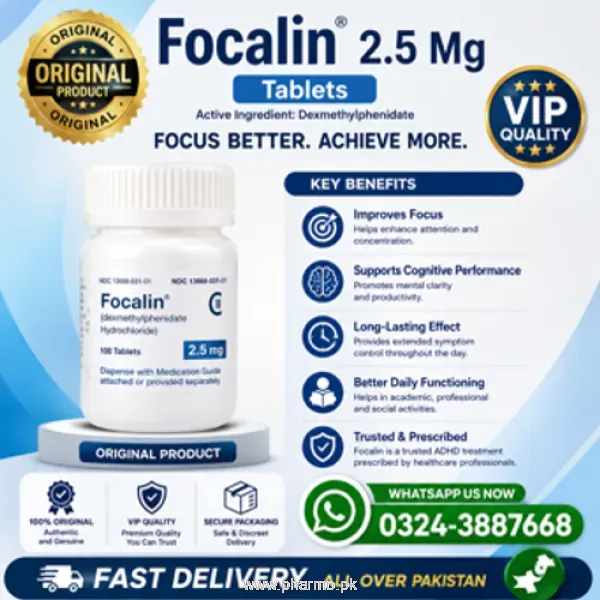 Focalin 2.5 Mg Tablets Price in Pakistan