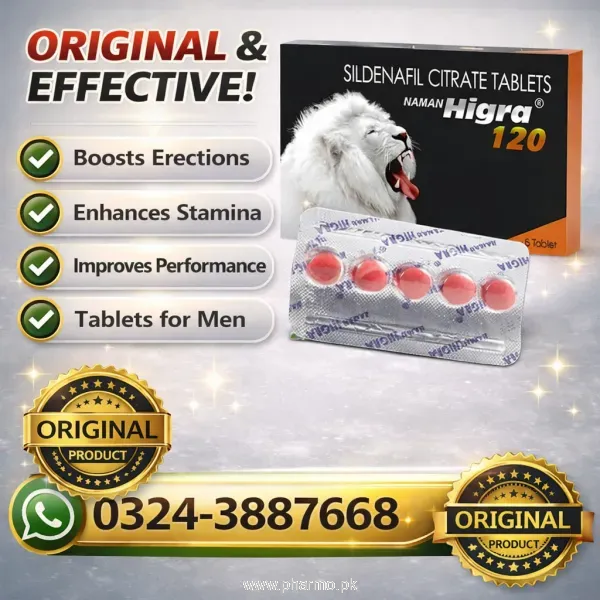 Higra 120mg Sildenafil Tablets Price in Pakistan