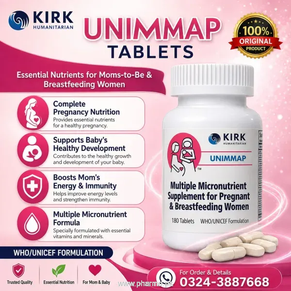 Kirk Humanitarian Unimmap Tablets Price in Pakistan