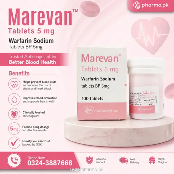 Marevan Tablets 5mg Price in Pakistan