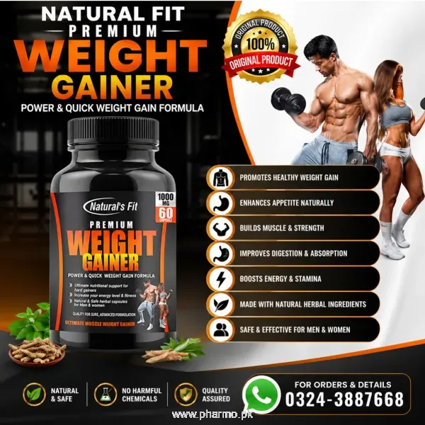 Natural Fit Premium Weight Gainer Capsule Price in Pakistan