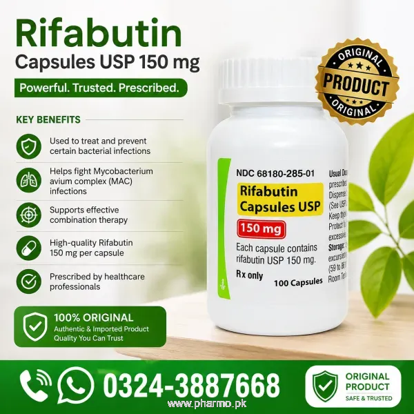 Rifabutin Capsules 150mg Price in Pakistan