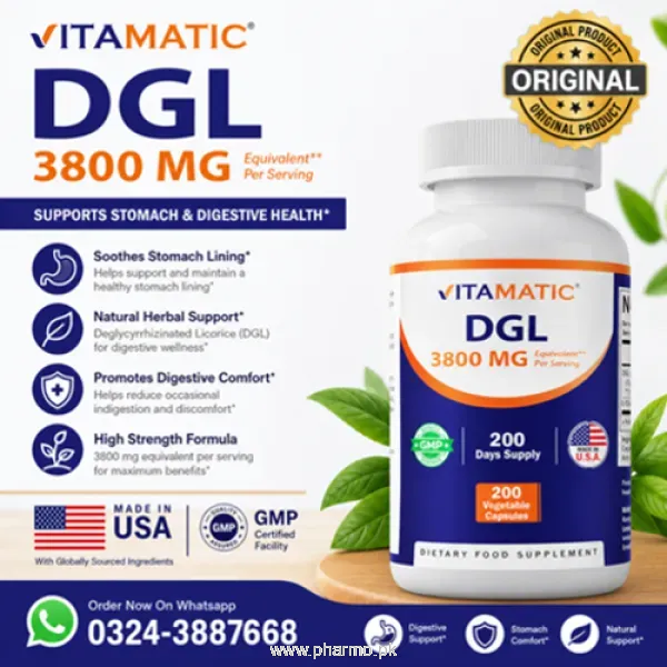 Vitamatic DGL 3800mg Capsules in Pakistan
