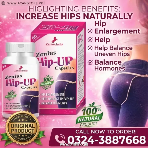 Zenius Hip Up 60 Capsule Price in Pakistan